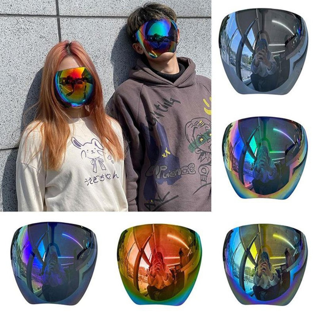 Protective Faceshield Sun Glasses Cycling Sunglasses Transparent Anti-fog Anti-splash Full Face Mask Face Cover Safety