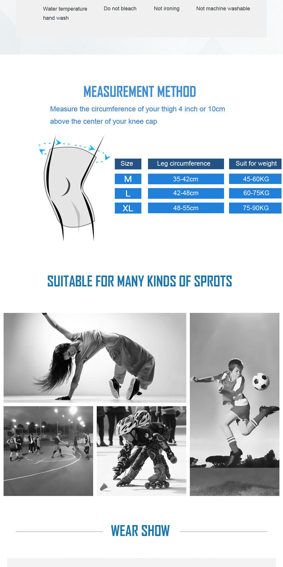 Protective Knee Pad Compression Sleeve