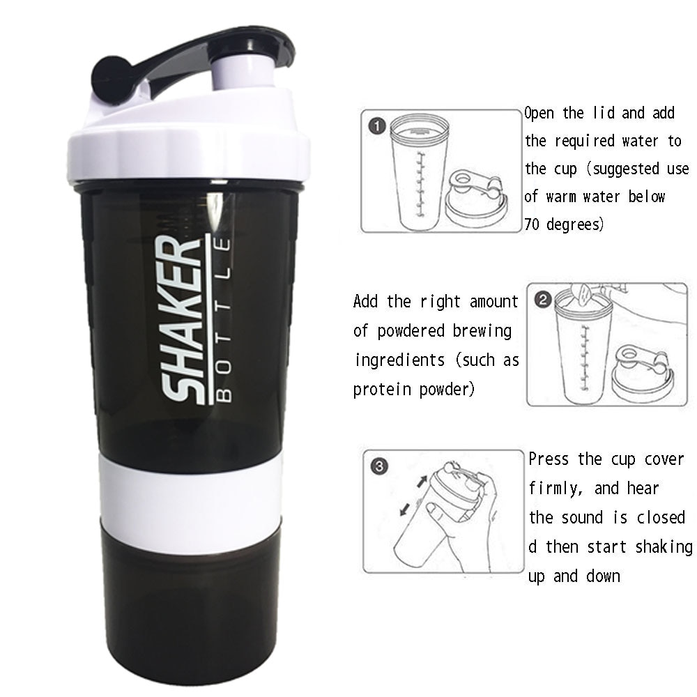Protein Shake Mixer Leak-proof Bottle