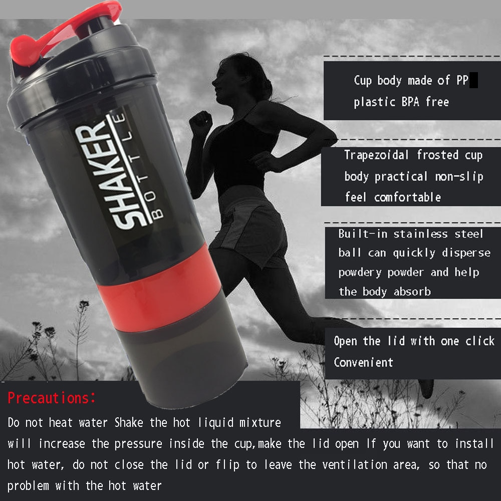 Protein Shake Mixer Leak-proof Bottle