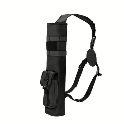 Pskook archery Lightweight Back Arrow quiver Dual Use Foldable Compact Hip Arrows Bag with Molle System Pocket Hanged