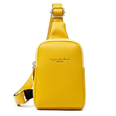 PU Leather Chest Bag for Women
