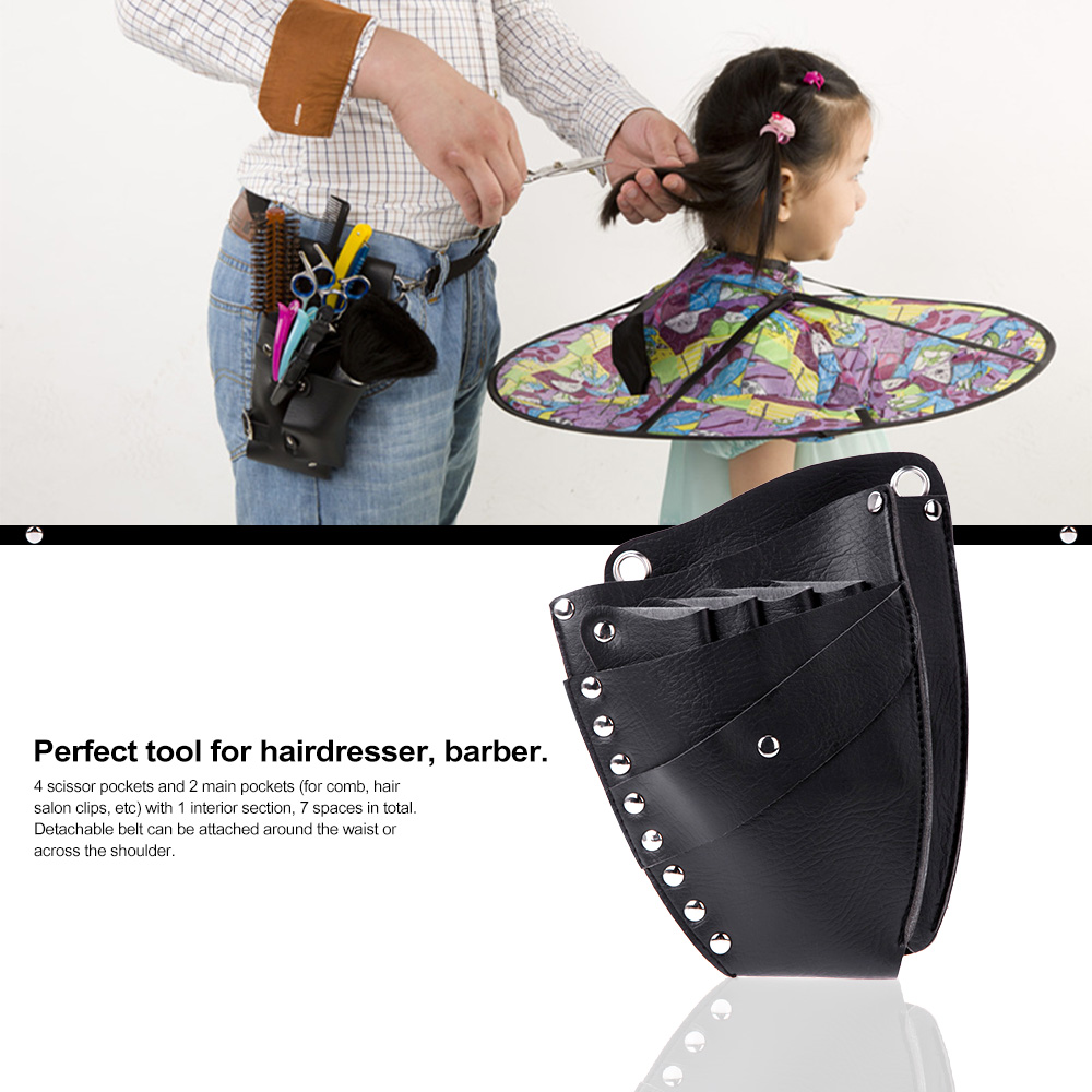 PU Leather Hairdressing Scissor Pouch