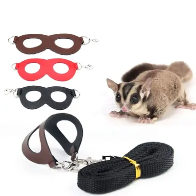 PU Leather Hamster Chest Strap Small Squirrel Leash Traction Rope Pet Sugar Glider Guinea Pig Harness Anti Lost Rope PU Leather Hamster Chest Strap Small Squirrel Leash Traction Rope Pet Sugar Glider Guinea Pig Harness Anti Lost Rope