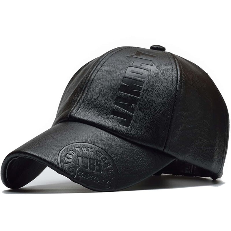 PU Leather Letter Printing Baseball Caps Spring and Autumn Outdoor Adjustable Casual Hats Sunscreen Hat PU Leather Letter Printing Baseball Caps Spring and Autumn Outdoor Adjustable Casual Hats Sunscreen Hat