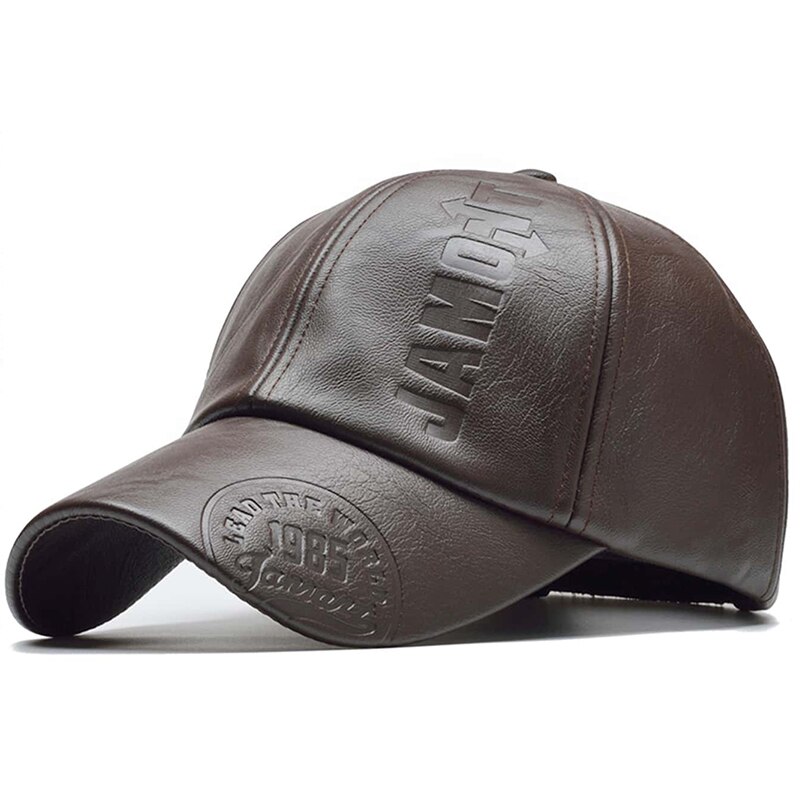 PU Leather Letter Printing Baseball Caps Spring and Autumn Outdoor Adjustable Casual Hats Sunscreen Hat PU Leather Letter Printing Baseball Caps Spring and Autumn Outdoor Adjustable Casual Hats Sunscreen Hat