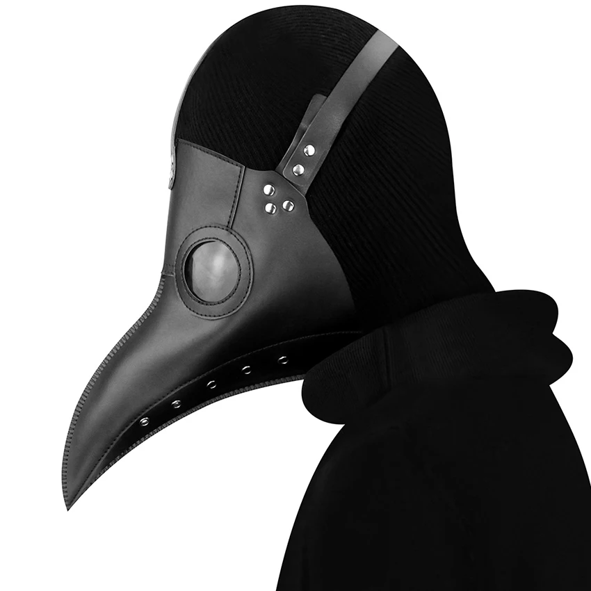 PU Leather Plague Doctor Mask Scary Steampunk Halloween Cosplay Gothic Festival Funny Face Props Carnival Masquerade PU Leather Plague Doctor Mask Scary Steampunk Halloween Cosplay Gothic Festival Funny Face Props Carnival Masquerade