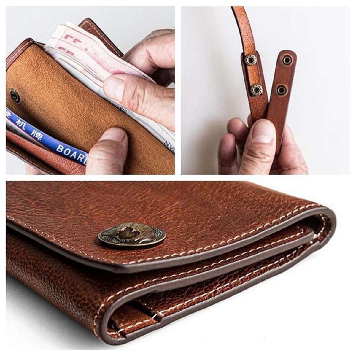 PU Leather Trifold Long Wallet PU Leather Trifold Long Wallet