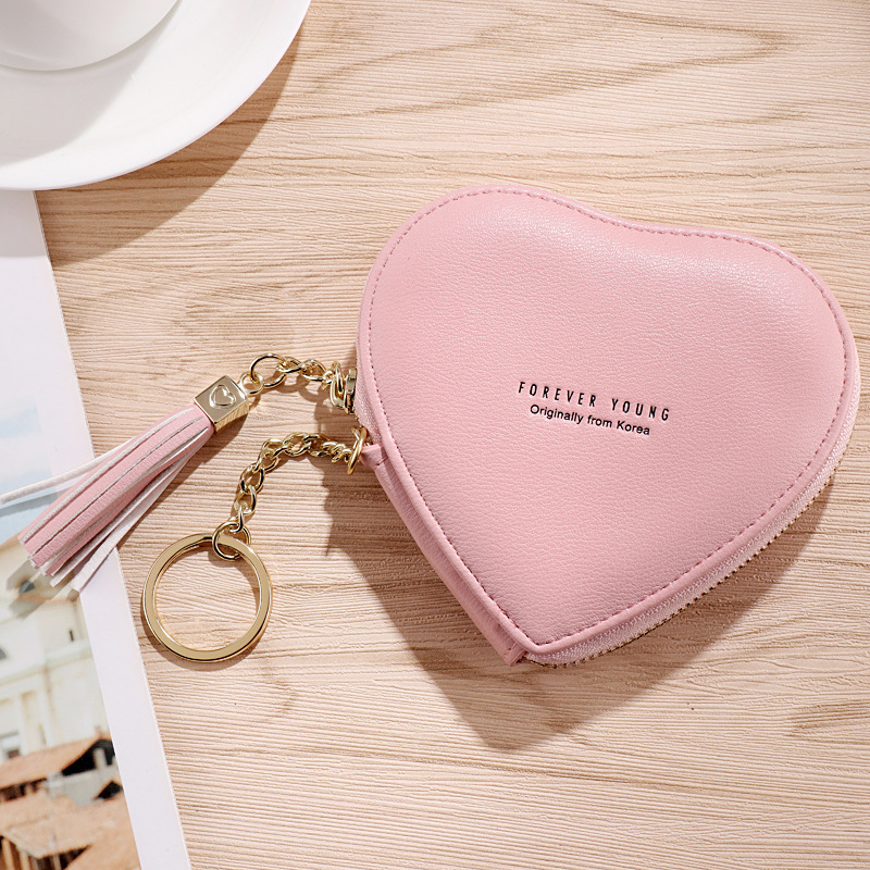 PU Leather Zipper Heart Wallet PU Leather Zipper Heart Wallet
