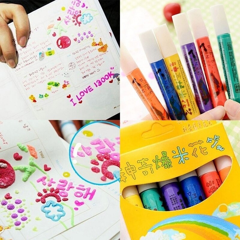 Puffy Pens 3D Art Pens (6 PCs) Puffy Pens 3D Art Pens (6 PCs)