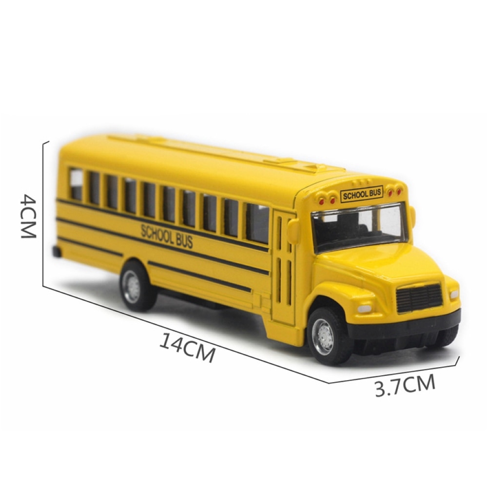 Pull Back Vehicle Kids School Bus Toy