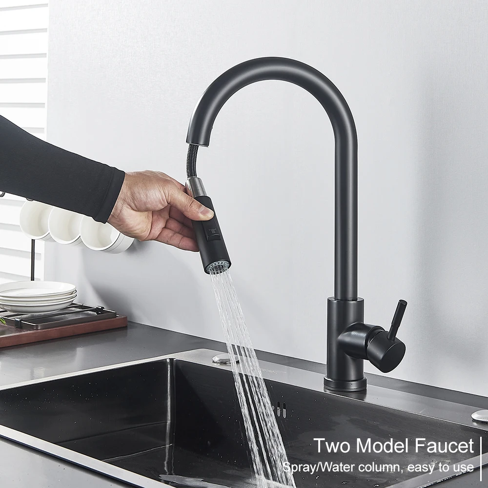 Pull Out Sensor Black Kitchen Faucet Sensitive Touch Control Faucet Mixer For Kitchen Touch Sensor Kitchen Mixer Tap Pull Out Sensor Black Kitchen Faucet Sensitive Touch Control Faucet Mixer For Kitchen Touch Sensor Kitchen Mixer Tap