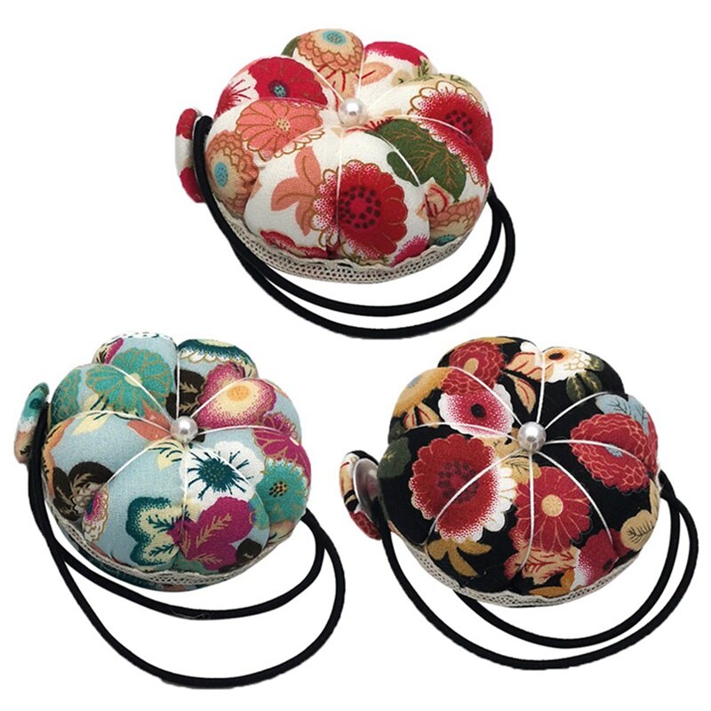 Pumpkin Ball Shaped Wrist Pincushion Pumpkin Ball Shaped Wrist Pincushion