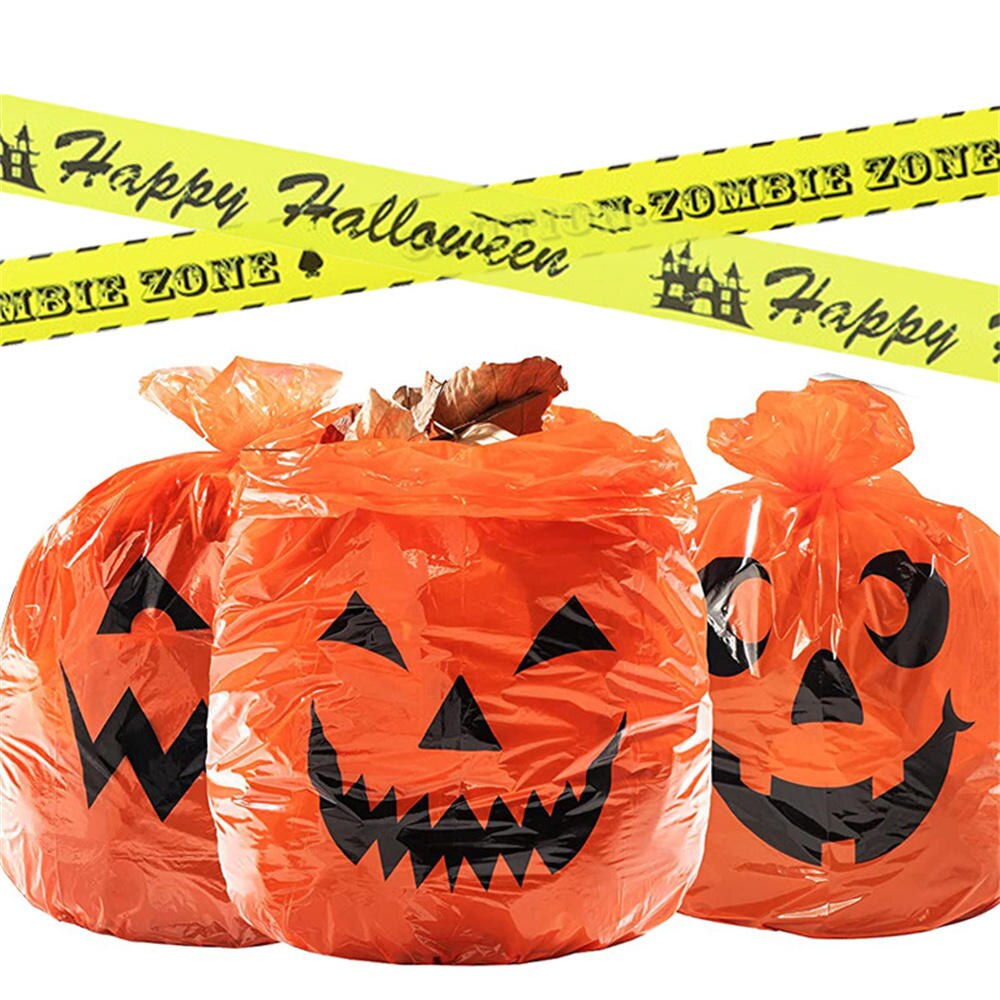 Pumpkin Garbage Bag for Outdoor Halloween Decoration Pumpkin Garbage Bag for Outdoor Halloween Decoration
