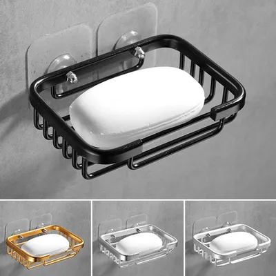 Punch Free Aluminum Wall Soap Holder