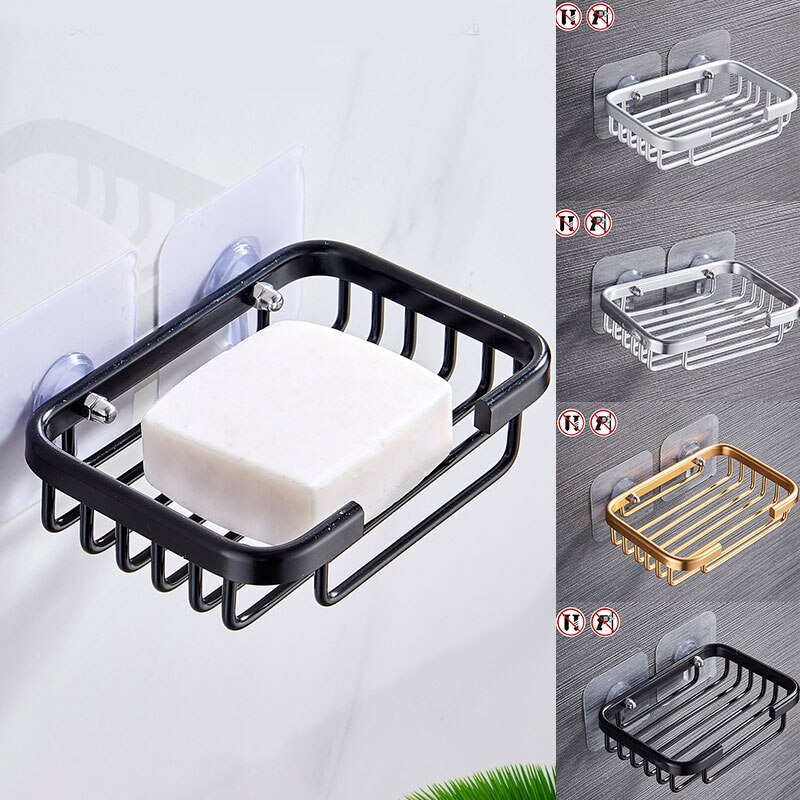 Punch Free Aluminum Wall Soap Holder Punch Free Aluminum Wall Soap Holder