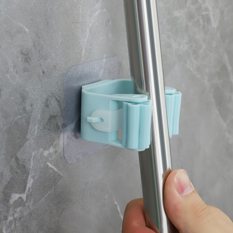 Punch Free Broom and Mop Wall Holder Punch Free Broom and Mop Wall Holder