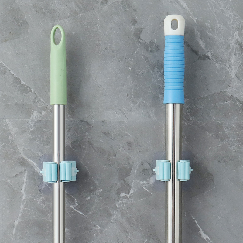 Punch Free Broom and Mop Wall Holder Punch Free Broom and Mop Wall Holder