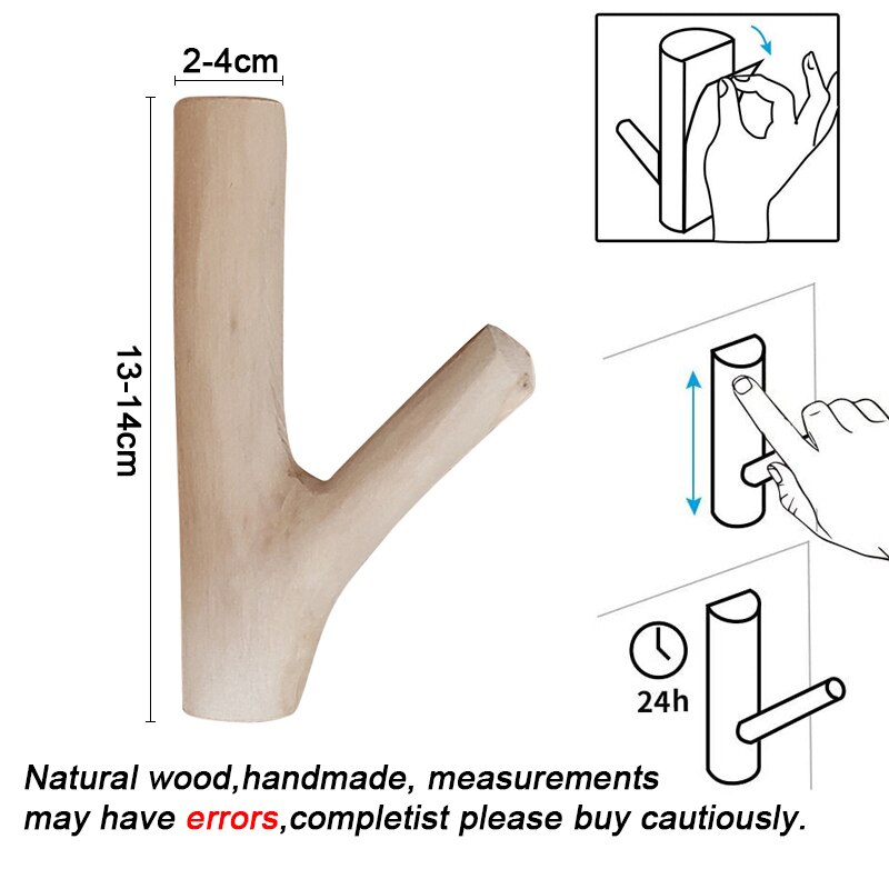 Punch Free Natural Branch Wall Hook Punch Free Natural Branch Wall Hook