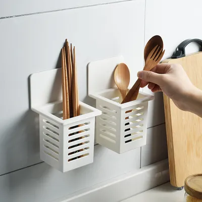 Punch Free Plastic Wall Utensil Holder Punch Free Plastic Wall Utensil Holder