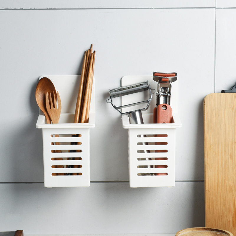 Punch Free Plastic Wall Utensil Holder Punch Free Plastic Wall Utensil Holder
