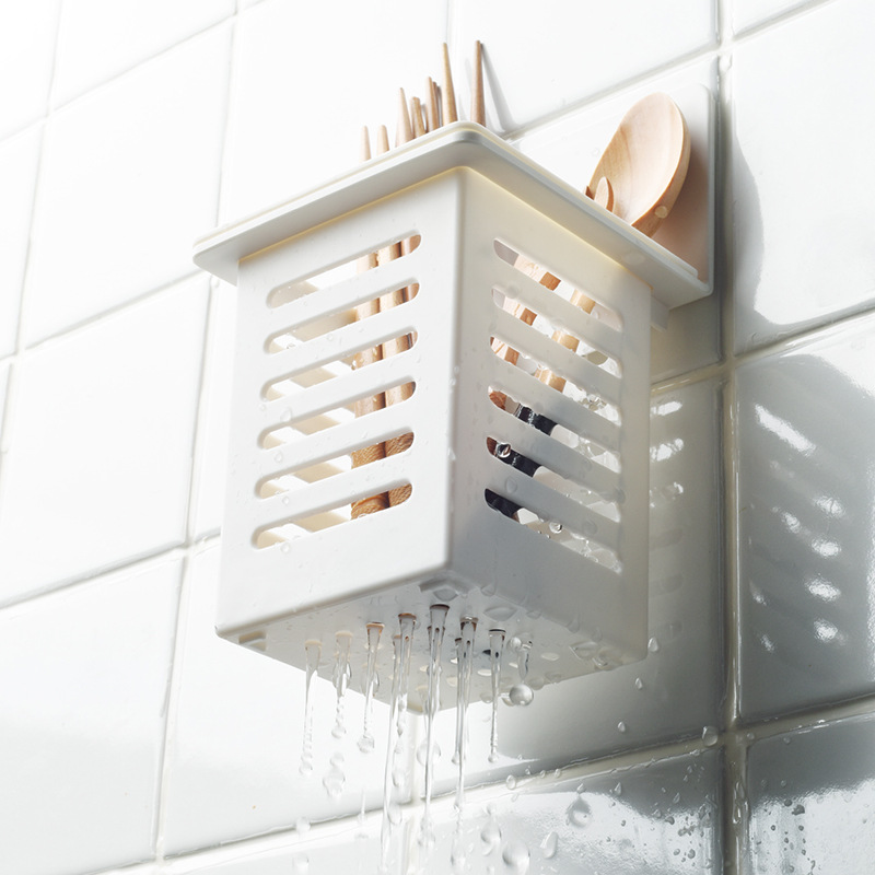 Punch Free Plastic Wall Utensil Holder Punch Free Plastic Wall Utensil Holder