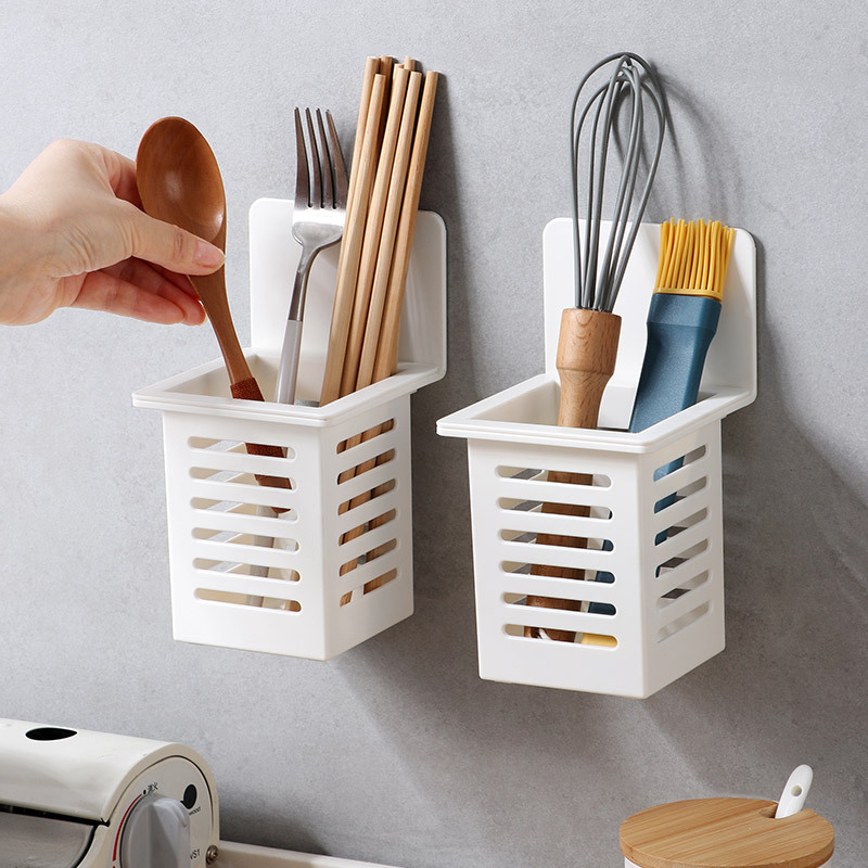 Punch Free Plastic Wall Utensil Holder Punch Free Plastic Wall Utensil Holder