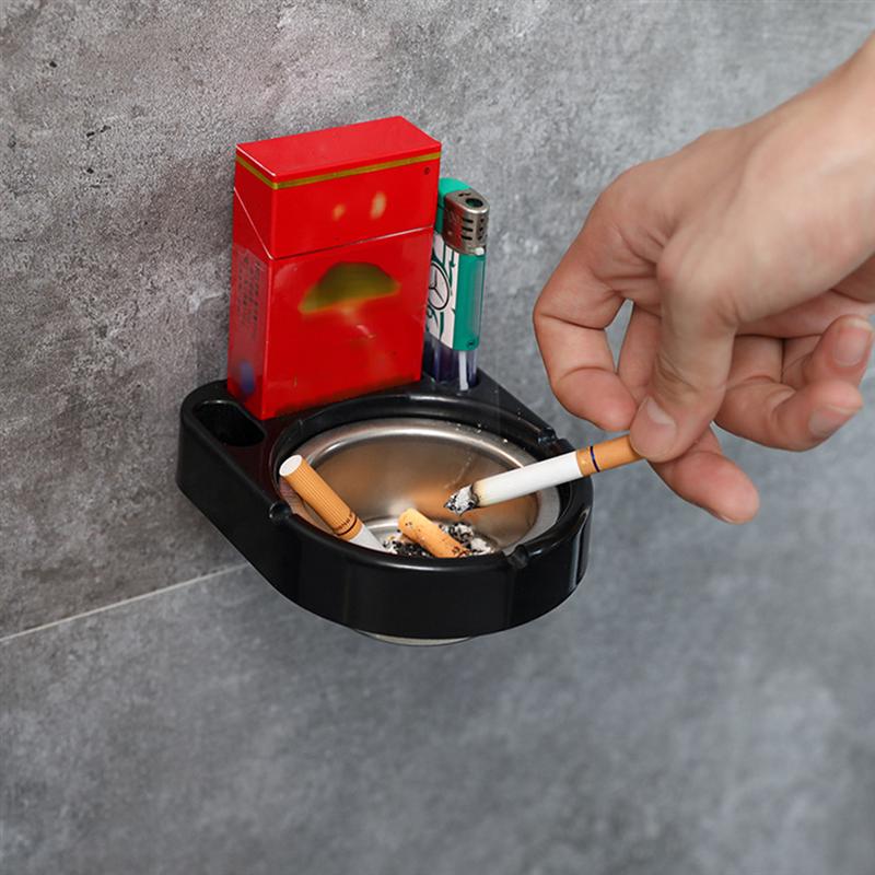 Punch Free Self Adhesive Wall Mounted Ashtray Punch Free Self Adhesive Wall Mounted Ashtray