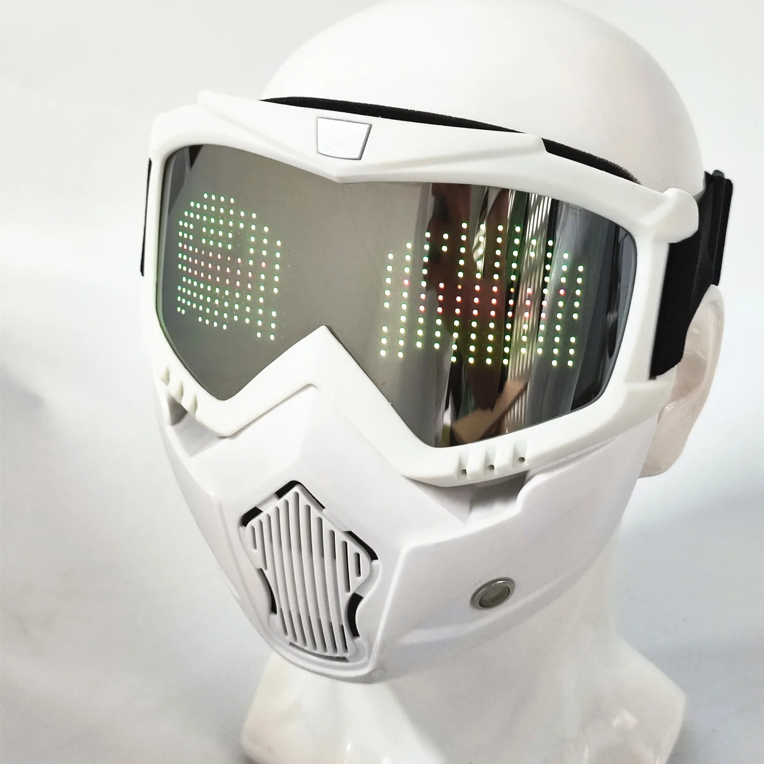 Punk Cyber Bluetooth App Led Mask Party Magic Flash Carnival Led Matrix Display Board Programmable Text Animation Light