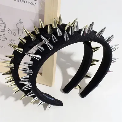 Punk Goth Accessory Spikes Headband Punk Goth Accessory Spikes Headband