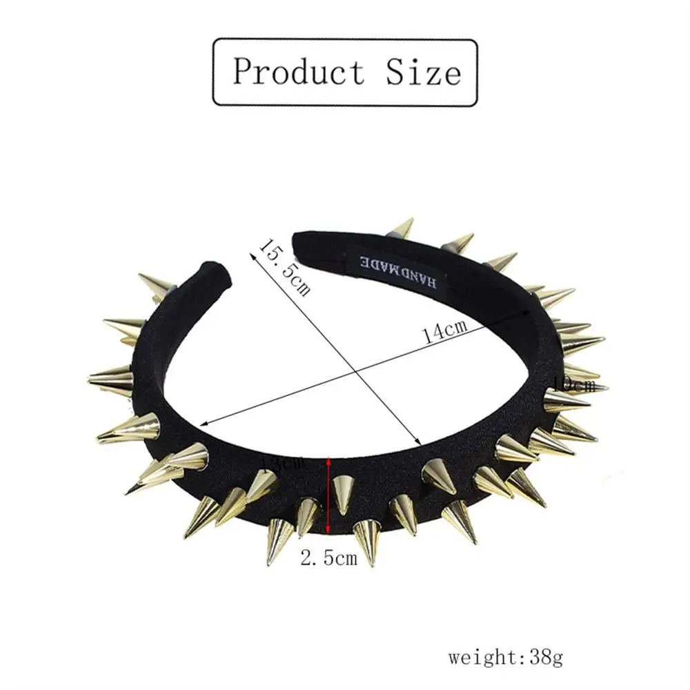 Punk Goth Accessory Spikes Headband Punk Goth Accessory Spikes Headband