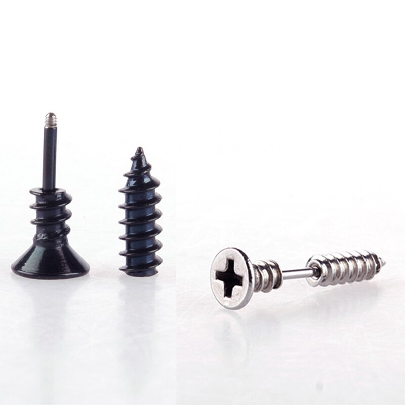 Punk Rock Stainless Screw Earrings (5pcs) Punk Rock Stainless Screw Earrings (5pcs)