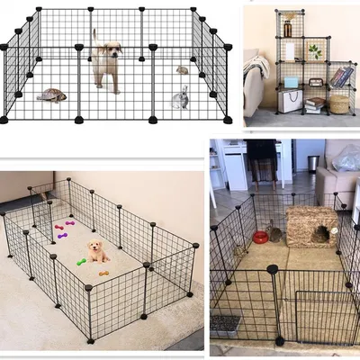 Puppy Fence Pet Iron Playpen with Door Puppy Fence Pet Iron Playpen with Door