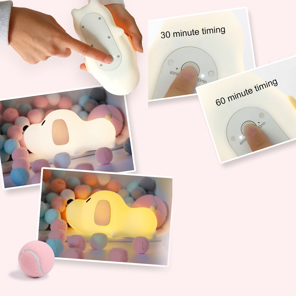 Puppy Night Light USB Rechargeable Lamp Puppy Night Light USB Rechargeable Lamp