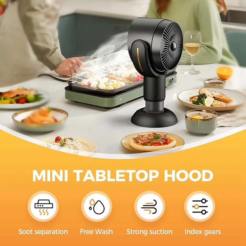 Purifier Fan, Removable And Washable Filter Portable Smokeaway Fan For Smoke, Smoke Away Purifier Fan
