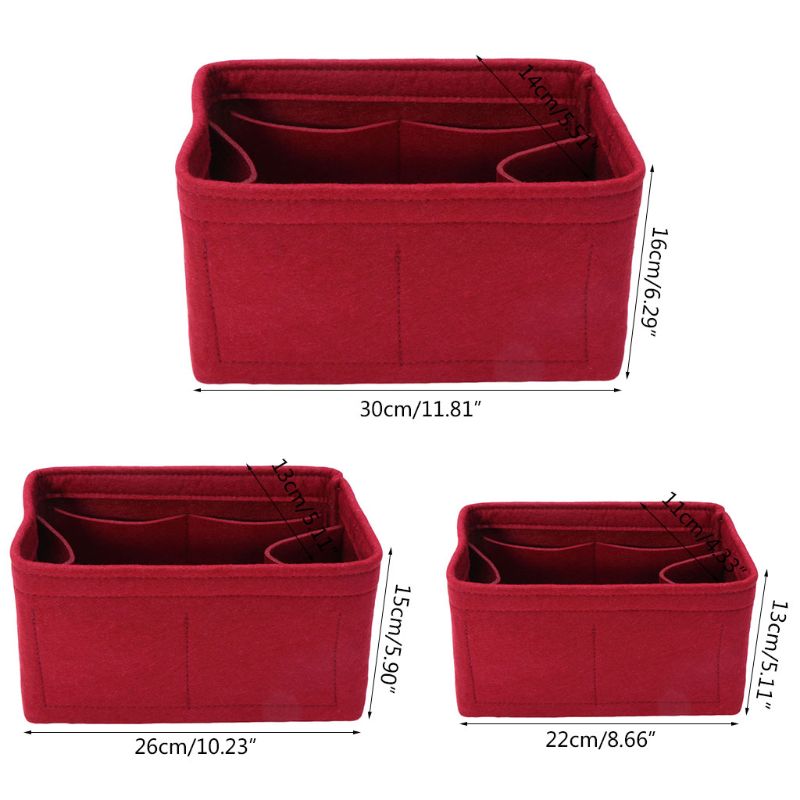 Purse Felt Bag Insert Organizer Purse Felt Bag Insert Organizer