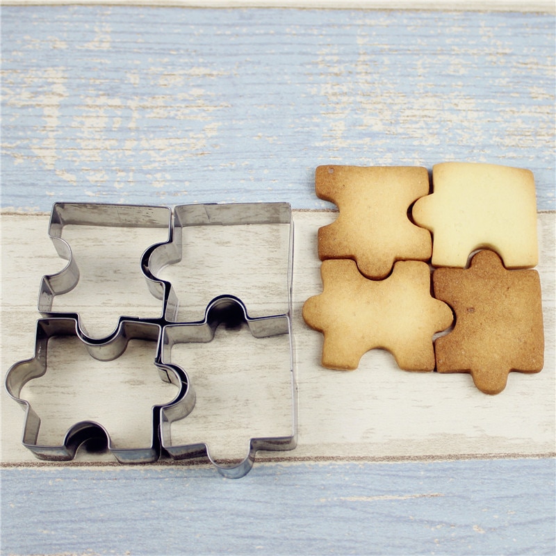 Puzzle Cookie Cutters Set (4pcs) Puzzle Cookie Cutters Set (4pcs)