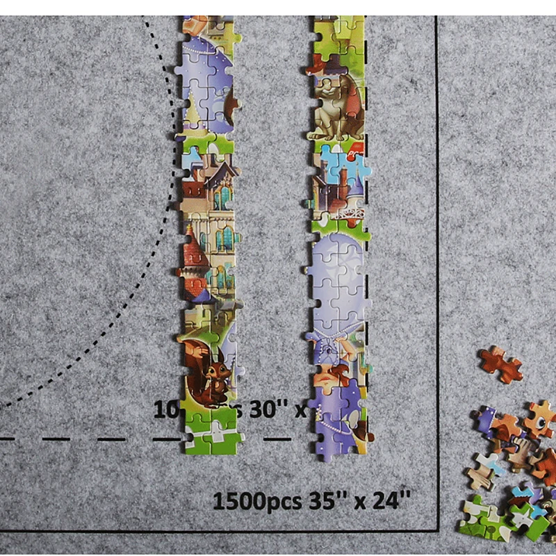 Puzzles Pad Jigsaw Roll Felt Mat Playmat Puzzles Blanket For Up To 1500 Pcs Puzzle Accessories New Portable Mat (Only Puzzles Pad Jigsaw Roll Felt Mat Playmat Puzzles Blanket For Up To 1500 Pcs Puzzle Accessories New Portable Mat (Only