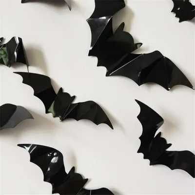 PVC 3D Bat Wall Stickers (16pcs) PVC 3D Bat Wall Stickers (16pcs)