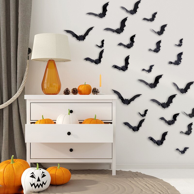 PVC 3D Bat Wall Stickers (16pcs) PVC 3D Bat Wall Stickers (16pcs)