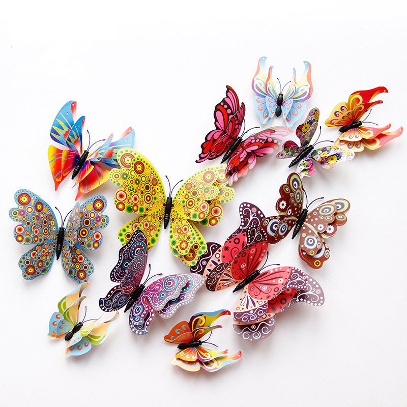 PVC 3D Butterfly Wall Decor 12pcs PVC 3D Butterfly Wall Decor 12pcs