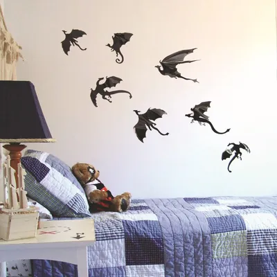 PVC 3D Dragon Wall Stickers (7pcs) PVC 3D Dragon Wall Stickers (7pcs)