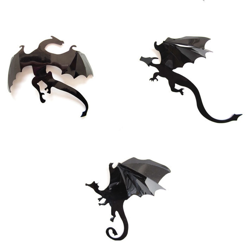 PVC 3D Dragon Wall Stickers (7pcs) PVC 3D Dragon Wall Stickers (7pcs)