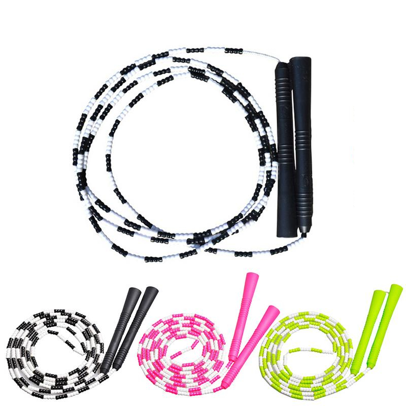 PVC Bamboo Joint Beaded Jump Rope