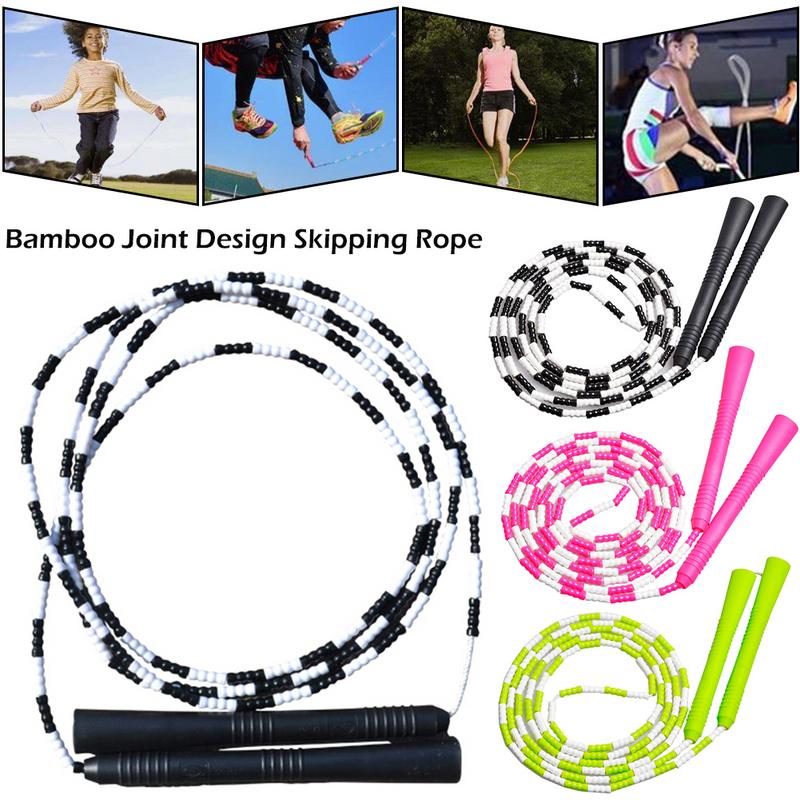 PVC Bamboo Joint Beaded Jump Rope