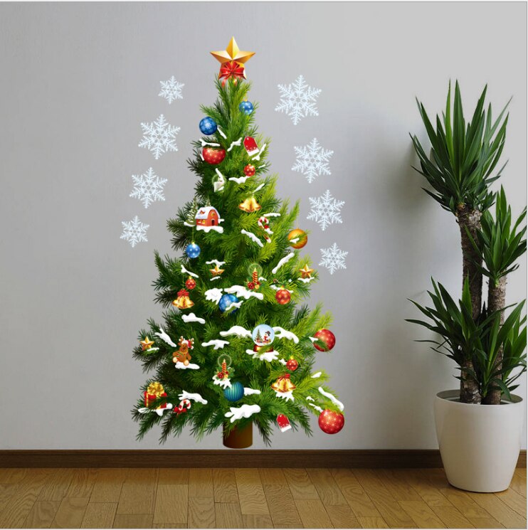 PVC Christmas Tree Wall Sticker