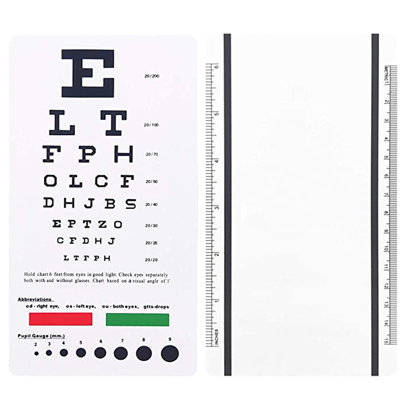 PVC Eye Check Up Board PVC Eye Check Up Board