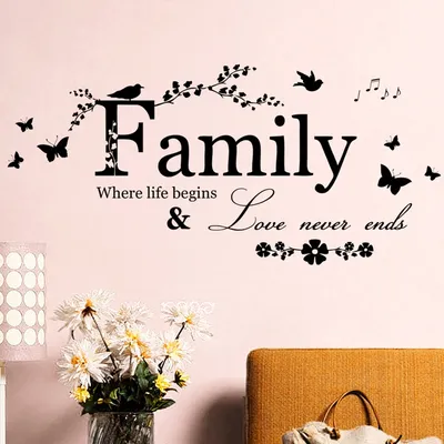 PVC Family Quote Wall Sticker PVC Family Quote Wall Sticker