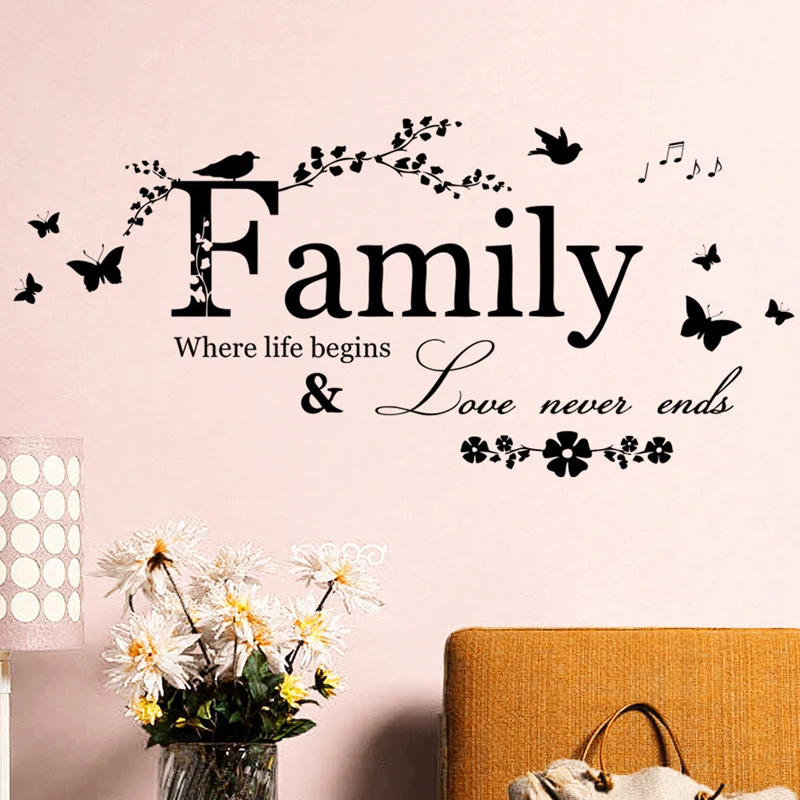 PVC Family Quote Wall Sticker