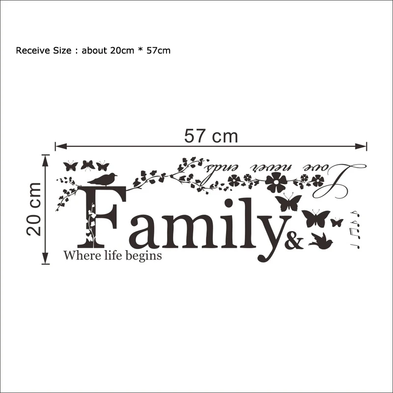 PVC Family Quote Wall Sticker PVC Family Quote Wall Sticker